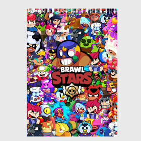 Скетчбук с принтом BRAWL STARS EL PRIMO в Тюмени, 100% бумага
 | 48 листов, плотность листов — 100 г/м2, плотность картонной обложки — 250 г/м2. Листы скреплены сверху удобной пружинной спиралью | 8 bit | bibi | brawl stars | brock | bull | crow | dinomike | el primo | leon | mobile game | nita | poko | ricochet | sandy | shall | stars | tara | бравл старс | ворон | леон | мобильные игры