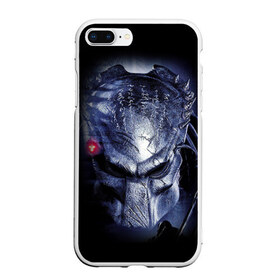 Чехол для iPhone 7Plus/8 Plus матовый с принтом PREDATOR в Тюмени, Силикон | Область печати: задняя сторона чехла, без боковых панелей | aliens | avp | black | cinema | predator | кино | фильм хищник | фильмы | хищник | чёрный | чужой