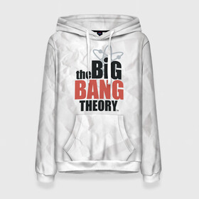 Женская толстовка 3D с принтом Big Bang Theory logo в Тюмени, 100% полиэстер  | двухслойный капюшон со шнурком для регулировки, мягкие манжеты на рукавах и по низу толстовки, спереди карман-кенгуру с мягким внутренним слоем. | big bang theory | howard wolowitz | leonard hofstadter | penny | raj | sheldon cooper | stuart bloom | vdgerir | воловитц | леонард хофстедер | пэнни | радж | раджешь кутрапалли | тбв | теория большого взрыва | чак лорри | шелдон | шэл