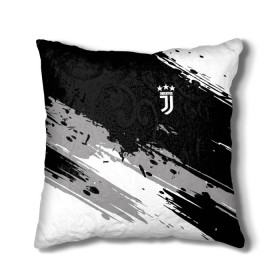 Подушка 3D с принтом Juventus F.C. в Тюмени, наволочка – 100% полиэстер, наполнитель – холлофайбер (легкий наполнитель, не вызывает аллергию). | состоит из подушки и наволочки. Наволочка на молнии, легко снимается для стирки | calcio | club | cr7 | cristiano ronaldo | dybala | football | full highlights | goals | italia | juventus | napoli | roma | serie a | белый | италия | клуб | форма | черный | ювентус