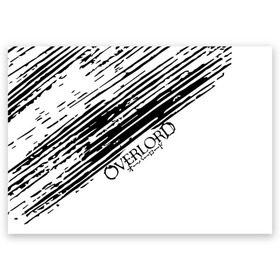 Поздравительная открытка A6 с принтом Overlord в Тюмени, 100% бумага | плотность бумаги 280 г/м2, матовая, на обратной стороне линовка и место для марки
 | overlord | айнз | аниме | оверлорд