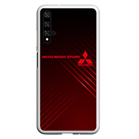 Чехол для Honor 20 с принтом MITSUBISHI в Тюмени, Силикон | Область печати: задняя сторона чехла, без боковых панелей | Тематика изображения на принте: mitsubishi | sport | авто | автомобиль | лого | логотип | митсубиси | митсубиши | спорт | текстура