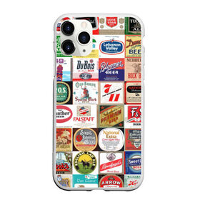 Чехол для iPhone 11 Pro Max матовый с принтом Пиво в Тюмени, Силикон |  | бир | бренды | винтаж | винтажное | известное | коллаж | лого | марки | марочное | много | надписи | названия | олд | олдовое | олдфаг | эль | эмблема | этикетка