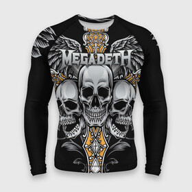 Мужской рашгард 3D с принтом Megadeth в Тюмени,  |  | countdown to extinction | бас | гитара | группа | дэйв мастейн | кико лоурейро | лос анджелес | метал | трэш | хард рок | хеви метал