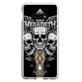 Чехол для Samsung S10E с принтом Megadeth в Тюмени, Силикон | Область печати: задняя сторона чехла, без боковых панелей | Тематика изображения на принте: countdown to extinction | бас | гитара | группа | дэйв мастейн | кико лоурейро | лос анджелес | метал | трэш | хард рок | хеви метал