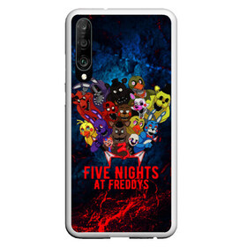 Чехол для Honor P30 с принтом Five Nights At Freddys в Тюмени, Силикон | Область печати: задняя сторона чехла, без боковых панелей | 5 ночей с фредди | five nights at freddys | fnaf | horror | nightmare | страшилки | ужасы | фнаф | фредди фазбер | хоррор