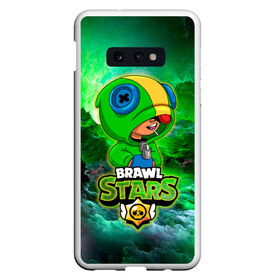 Чехол для Samsung S10E с принтом Space Leon Brawl Stars в Тюмени, Силикон | Область печати: задняя сторона чехла, без боковых панелей | brawl stars | brawl stars leon | leon | leon green | leon зеленый | бравл старс | зеленый леон | леон | леон огонь | леон старс | скин зеленый