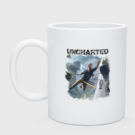 Кружка керамическая с принтом UNCHARTED в Тюмени, керамика | объем — 330 мл, диаметр — 80 мм. Принт наносится на бока кружки, можно сделать два разных изображения | Тематика изображения на принте: play | uncharted | uncharted 4 | дрейк | игры | не отмеченный на карте | неведомый | неизведанный | неизвестный | нейт | нейтан