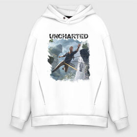 Мужское худи Oversize хлопок с принтом UNCHARTED в Тюмени, френч-терри — 70% хлопок, 30% полиэстер. Мягкий теплый начес внутри —100% хлопок | боковые карманы, эластичные манжеты и нижняя кромка, капюшон на магнитной кнопке | play | uncharted | uncharted 4 | дрейк | игры | не отмеченный на карте | неведомый | неизведанный | неизвестный | нейт | нейтан