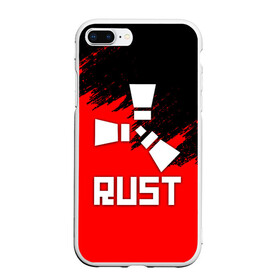 Чехол для iPhone 7Plus/8 Plus матовый с принтом RUST в Тюмени, Силикон | Область печати: задняя сторона чехла, без боковых панелей | dayz | facepunch | rust | state of decay | survival | the forest | this war of mine | выживалка rust | раст