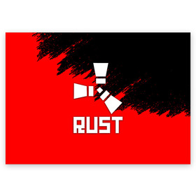 Поздравительная открытка с принтом RUST в Тюмени, 100% бумага | плотность бумаги 280 г/м2, матовая, на обратной стороне линовка и место для марки
 | dayz | facepunch | rust | state of decay | survival | the forest | this war of mine | выживалка rust | раст