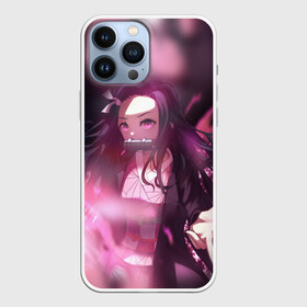 Чехол для iPhone 13 Pro Max с принтом NEZUKO | DEMON SLAYER KIMETSU NO YAIBA | КЛИНОК РАССЕКАЮЩИЙ ДЕМОНОВ в Тюмени,  |  | Тематика изображения на принте: demon slayer | kimetsu no yaiba | nezuko | shinobu | slayer | tanjiro | zenitsu | гию томиока | зенитцу | иноске хашибира | клинок рассекающий демонов | незуко | танджиро | шинобу кочо