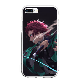 Чехол для iPhone 7Plus/8 Plus матовый с принтом KIMETSU NO YAIBA в Тюмени, Силикон | Область печати: задняя сторона чехла, без боковых панелей | demon slayer | kimetsu no yaiba | nezuko | shinobu | slayer | tanjiro | zenitsu | гию томиока | зенитцу | иноске хашибира | клинок рассекающий демонов | незуко | танджиро | шинобу кочо