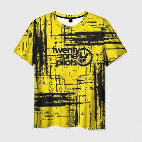 Мужская футболка 3D с принтом Twenty One Pilots в Тюмени, 100% полиэфир | прямой крой, круглый вырез горловины, длина до линии бедер | one | pilots | twenty | альтернативный хип хоп | американский | дуэт | инди поп | регги | рок | синти поп