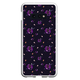 Чехол для Samsung S10E с принтом фиолетовые розы на темном фоне в Тюмени, Силикон | Область печати: задняя сторона чехла, без боковых панелей | ботаника | ежевичный | лиловый | патерн | пурпурный | розы | сиреневый | стильный | темный | тренды | узор | фиолетовый | цветочки | цветы | чернильный | черничный