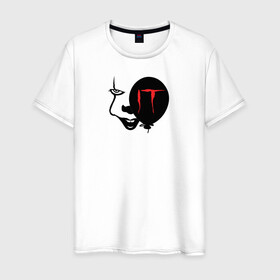 Мужская футболка хлопок с принтом IT в Тюмени, 100% хлопок | прямой крой, круглый вырез горловины, длина до линии бедер, слегка спущенное плечо. | it | pennywise | vdosadir | андрес мускетти | оно | пеннивайз