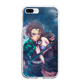 Чехол для iPhone 7Plus/8 Plus матовый с принтом KIMETSU NO YAIBA в Тюмени, Силикон | Область печати: задняя сторона чехла, без боковых панелей | demon slayer | kimetsu no yaiba | nezuko | shinobu | slayer | tanjiro | zenitsu | гию томиока | зенитцу | иноске хашибира | клинок рассекающий демонов | незуко | танджиро | шинобу кочо