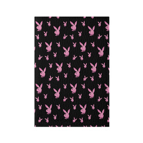 Обложка для паспорта матовая кожа с принтом Playboy в Тюмени, натуральная матовая кожа | размер 19,3 х 13,7 см; прозрачные пластиковые крепления | bunny | erotic | hefner | hugh | magazine | playboy | журнал | зайка | кролик | плейбой | хефнер | ххх | хью