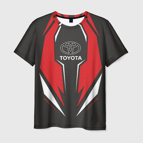 Мужская футболка 3D с принтом Toyota Driver team Red в Тюмени, 100% полиэфир | прямой крой, круглый вырез горловины, длина до линии бедер | driver | driver team | racing | toyota | toyota team | гонки | тайота | тоёта | тойота