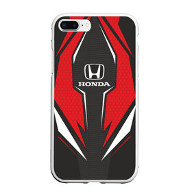 Чехол для iPhone 7Plus/8 Plus матовый с принтом Honda Driver team Red в Тюмени, Силикон | Область печати: задняя сторона чехла, без боковых панелей | driver | driver team | honda | honda team | racing | гонки | машины | тачки | хонда