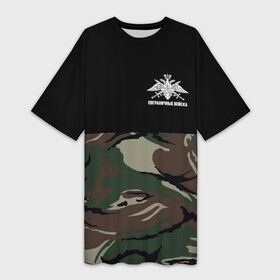 Платье-футболка 3D с принтом Пограничные Войска камуфляж в Тюмени,  |  | 23 февраля | 28 мая | army | армия | войска | граница | знак | камуфляж | надпись | пв | петл | погран | погранвойска | погранец | пограничная служба | пограничник | пограничные | пограничные войска