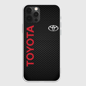 Чехол для iPhone 12 Pro Max с принтом TOYOTA | ТОЙОТА (Z) в Тюмени, Силикон |  | 2020 | alphard | auto | camry | corolla | highlander | hilux | land cruiser 200 | prado | rav4 | sport | supra | toyota | tundra | авто | автомобиль | автомобильные | альфард | бренд | камри | марка | машины | спорт | тойота