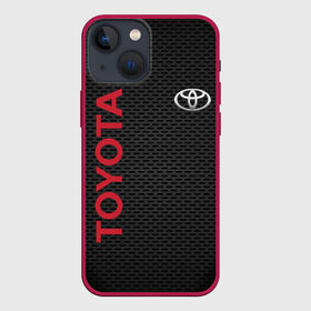 Чехол для iPhone 13 mini с принтом TOYOTA | ТОЙОТА (Z) в Тюмени,  |  | 2020 | alphard | auto | camry | corolla | highlander | hilux | land cruiser 200 | prado | rav4 | sport | supra | toyota | tundra | авто | автомобиль | автомобильные | альфард | бренд | камри | марка | машины | спорт | тойота