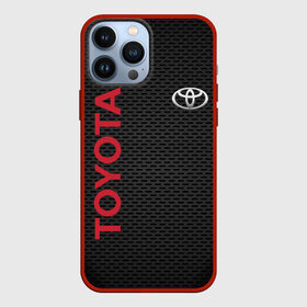 Чехол для iPhone 13 Pro Max с принтом TOYOTA | ТОЙОТА (Z) в Тюмени,  |  | 2020 | alphard | auto | camry | corolla | highlander | hilux | land cruiser 200 | prado | rav4 | sport | supra | toyota | tundra | авто | автомобиль | автомобильные | альфард | бренд | камри | марка | машины | спорт | тойота