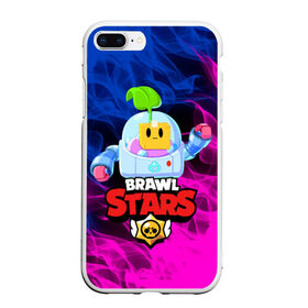 Чехол для iPhone 7Plus/8 Plus матовый с принтом BRAWL STARS SPROUT в Тюмени, Силикон | Область печати: задняя сторона чехла, без боковых панелей | 