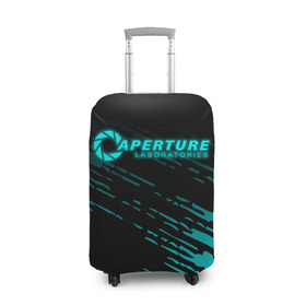 Чехол для чемодана 3D с принтом Portal в Тюмени, 86% полиэфир, 14% спандекс | двустороннее нанесение принта, прорези для ручек и колес | 3d | aperture science | black mesa xen | half life | portal | portal 2 | valve | игра | портал