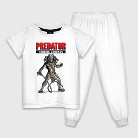 Детская пижама хлопок с принтом Predator: Hunting Grounds в Тюмени, 100% хлопок |  брюки и футболка прямого кроя, без карманов, на брюках мягкая резинка на поясе и по низу штанин
 | game | gamer | predator: hunting grounds | игра | шутер