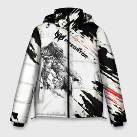 Мужская зимняя куртка 3D с принтом Predator Hunting Grounds в Тюмени, верх — 100% полиэстер; подкладка — 100% полиэстер; утеплитель — 100% полиэстер | длина ниже бедра, свободный силуэт Оверсайз. Есть воротник-стойка, отстегивающийся капюшон и ветрозащитная планка. 

Боковые карманы с листочкой на кнопках и внутренний карман на молнии. | Тематика изображения на принте: game | gamer | predator: hunting grounds | игра | шутер