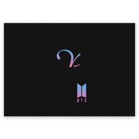 Поздравительная открытка с принтом BTS V в Тюмени, 100% бумага | плотность бумаги 280 г/м2, матовая, на обратной стороне линовка и место для марки
 | Тематика изображения на принте: bts | j hope | j pop | jimin | jin | jungkook | k pop | korea | music | nct | pop | pop idols | suga | v | айдолы | бтс | идолы | к поп | корейская музыка | корея | нст | поп | попса | чимин