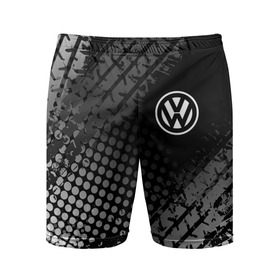Мужские шорты спортивные с принтом Volkswagen в Тюмени,  |  | volkswagen | vw | vw значок | vw лого | vw марка | vw эмблема | wv | значок vw | значок фольксваген | лого автомобиля | лого вольцваген | логотип vw | фольксваген | фольцваген