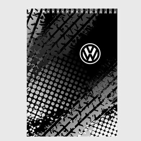 Скетчбук с принтом Volkswagen в Тюмени, 100% бумага
 | 48 листов, плотность листов — 100 г/м2, плотность картонной обложки — 250 г/м2. Листы скреплены сверху удобной пружинной спиралью | volkswagen | vw | vw значок | vw лого | vw марка | vw эмблема | wv | значок vw | значок фольксваген | лого автомобиля | лого вольцваген | логотип vw | фольксваген | фольцваген