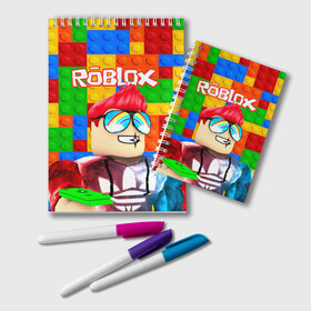 Блокнот с принтом ROBLOX [3] в Тюмени, 100% бумага | 48 листов, плотность листов — 60 г/м2, плотность картонной обложки — 250 г/м2. Листы скреплены удобной пружинной спиралью. Цвет линий — светло-серый
 | box | lego | minecraft | roblox | роблокс