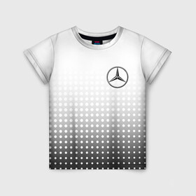 Детская футболка 3D с принтом Mercedes-Benz в Тюмени, 100% гипоаллергенный полиэфир | прямой крой, круглый вырез горловины, длина до линии бедер, чуть спущенное плечо, ткань немного тянется | amg | mercedes | mercedes значок | mercedes лого | mercedes марка | амг | бенц | лого автомобиля | логотип мерседес | мерин | мерс | мерседес | мерседес бенз | мерседес лого | мерседес эмблема