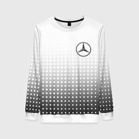 Женский свитшот 3D с принтом Mercedes-Benz в Тюмени, 100% полиэстер с мягким внутренним слоем | круглый вырез горловины, мягкая резинка на манжетах и поясе, свободная посадка по фигуре | amg | mercedes | mercedes значок | mercedes лого | mercedes марка | амг | бенц | лого автомобиля | логотип мерседес | мерин | мерс | мерседес | мерседес бенз | мерседес лого | мерседес эмблема