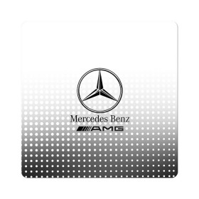 Магнит виниловый Квадрат с принтом Mercedes-Benz в Тюмени, полимерный материал с магнитным слоем | размер 9*9 см, закругленные углы | amg | mercedes | mercedes значок | mercedes лого | mercedes марка | амг | бенц | лого автомобиля | логотип мерседес | мерин | мерс | мерседес | мерседес бенз | мерседес лого | мерседес эмблема