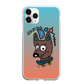 Чехол для iPhone 11 Pro Max матовый с принтом Skating Dog в Тюмени, Силикон |  | cool | dog | skating dog | пес | скейт | скейтер | собака | собачка