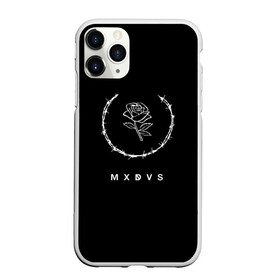Чехол для iPhone 11 Pro матовый с принтом MXDVS в Тюмени, Силикон |  | +32 | 32 | logo | mxdvs | бренд | бренд mxdvs | бренловые картинки | лого | лого mxdvs | логотип | логотип mxdvs | мхдвс | прикольные картинки | роза | шипы