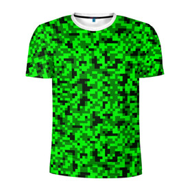 Мужская футболка 3D спортивная с принтом КАМУФЛЯЖ GREEN в Тюмени, 100% полиэстер с улучшенными характеристиками | приталенный силуэт, круглая горловина, широкие плечи, сужается к линии бедра | camouflage | армия | военная форма | военный | вооружение | вооруженные силы | защита | защитный цвет | зеленый | камуфляж | маскировка | салатовый | солдат | униформа | форма | хаки