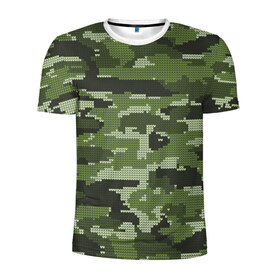 Мужская футболка 3D спортивная с принтом ВЯЗАННЫЙ КАМУФЛЯЖ в Тюмени, 100% полиэстер с улучшенными характеристиками | приталенный силуэт, круглая горловина, широкие плечи, сужается к линии бедра | camouflage | армия | военная форма | военный | вооружение | вооруженные силы | вязанный | защита | защитный цвет | зеленый | камуфляж | коричневый | маскировка | солдат | униформа | форма | хаки