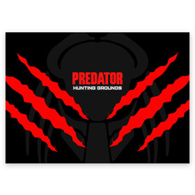 Поздравительная открытка с принтом PREDATOR:HUNTING GROUNDS в Тюмени, 100% бумага | плотность бумаги 280 г/м2, матовая, на обратной стороне линовка и место для марки
 | Тематика изображения на принте: predator hunting grounds | predator. | охотничьи угодья | чужой против хищника