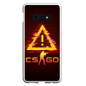 Чехол для Samsung S10E с принтом CSGO в Тюмени, Силикон | Область печати: задняя сторона чехла, без боковых панелей | Тематика изображения на принте: counter strike | cs | cs go | csgo | game | glitch | военный | вой | го | игрок | камуфляж | компьютерная игра | контер страйк | контр страйк | контра | коунтер страйк | кс