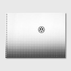 Альбом для рисования с принтом Volkswagen в Тюмени, 100% бумага
 | матовая бумага, плотность 200 мг. | volkswagen | vw | vw значок | vw лого | vw марка | vw эмблема | wv | значок vw | значок фольксваген | лого автомобиля | лого вольцваген | логотип vw | фольксваген | фольцваген