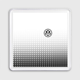 Магнит 55*55 с принтом Volkswagen в Тюмени, Пластик | Размер: 65*65 мм; Размер печати: 55*55 мм | Тематика изображения на принте: volkswagen | vw | vw значок | vw лого | vw марка | vw эмблема | wv | значок vw | значок фольксваген | лого автомобиля | лого вольцваген | логотип vw | фольксваген | фольцваген