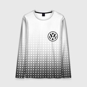 Мужской лонгслив 3D с принтом Volkswagen в Тюмени, 100% полиэстер | длинные рукава, круглый вырез горловины, полуприлегающий силуэт | Тематика изображения на принте: volkswagen | vw | vw значок | vw лого | vw марка | vw эмблема | wv | значок vw | значок фольксваген | лого автомобиля | лого вольцваген | логотип vw | фольксваген | фольцваген