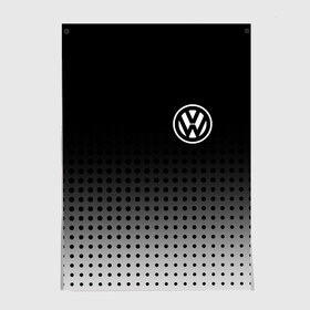 Постер с принтом Volkswagen в Тюмени, 100% бумага
 | бумага, плотность 150 мг. Матовая, но за счет высокого коэффициента гладкости имеет небольшой блеск и дает на свету блики, но в отличии от глянцевой бумаги не покрыта лаком | volkswagen | vw | vw значок | vw лого | vw марка | vw эмблема | wv | значок vw | значок фольксваген | лого автомобиля | лого вольцваген | логотип vw | фольксваген | фольцваген