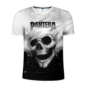 Мужская футболка 3D спортивная с принтом Pantera в Тюмени, 100% полиэстер с улучшенными характеристиками | приталенный силуэт, круглая горловина, широкие плечи, сужается к линии бедра | Тематика изображения на принте: pantera | глэм метал | группа | пантера | рок